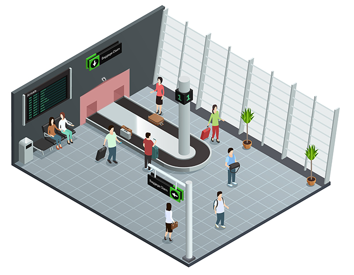 Airport Baggage Claim Areas